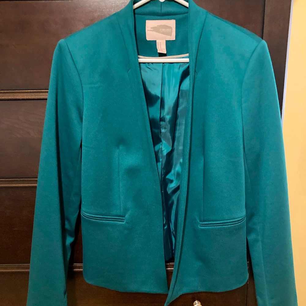 Forever 21 Emerald Color Blazer